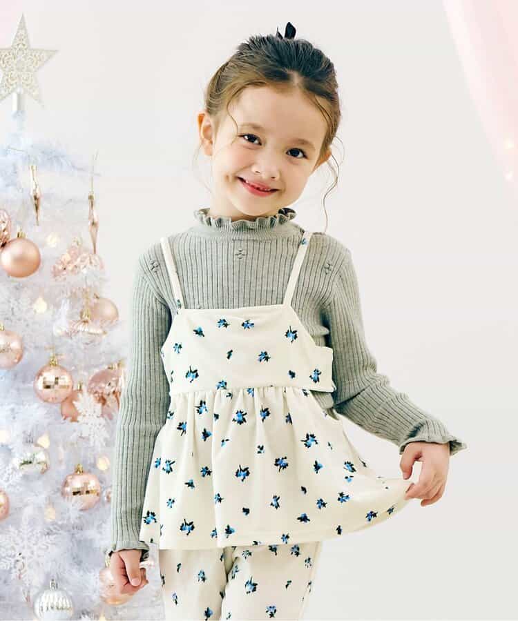 ベロアサイドオープンビスチェ