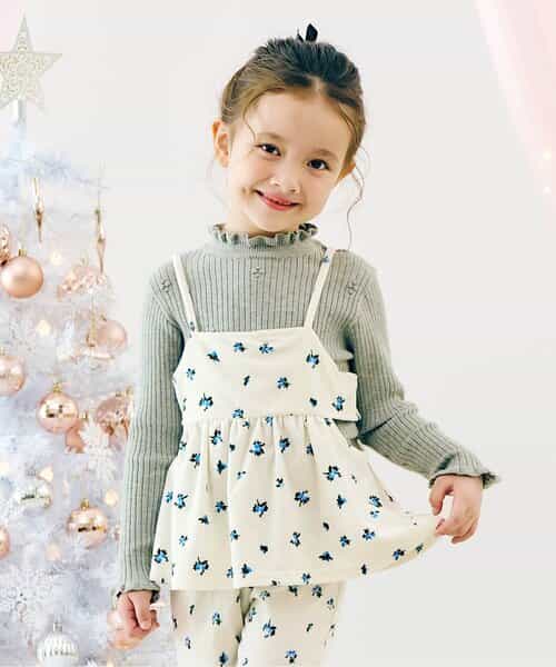 ベロアサイドオープンビスチェ