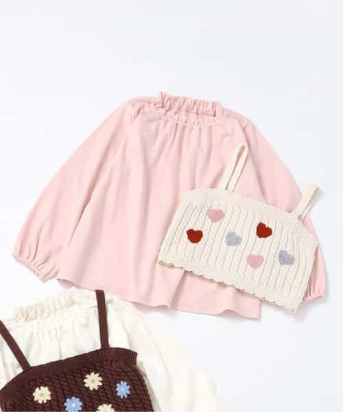 ニットビスチェ＆ペプラムインナー2Pセット_マシンウォッシャブル