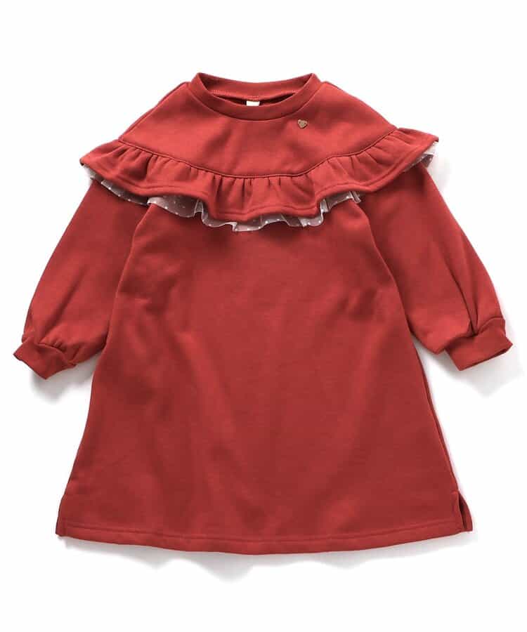 ★SALE★【あったか】WEB限定 フリル裏シャギーワンピース