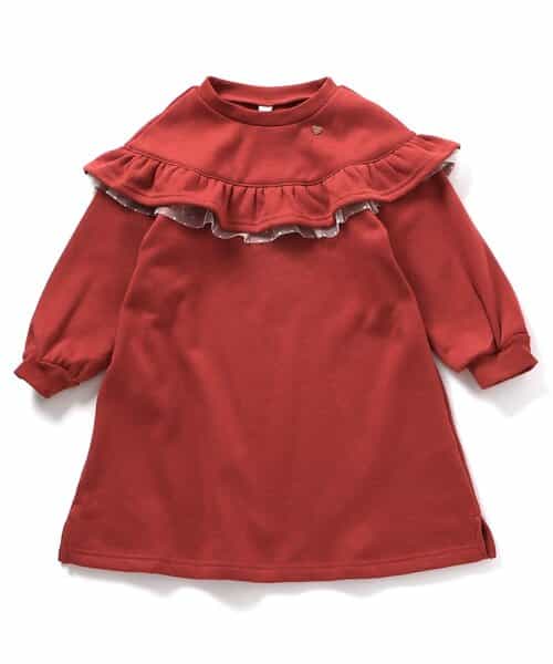 ★SALE★【あったか】WEB限定 フリル裏シャギーワンピース