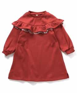 ★SALE★【あったか】WEB限定 フリル裏シャギーワンピース