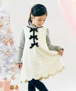 ツイードリボンジャンスカ_アプレレクールマシェリ