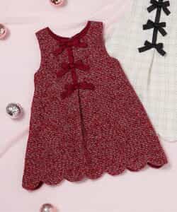 ツイードリボンジャンスカ_アプレレクールマシェリ