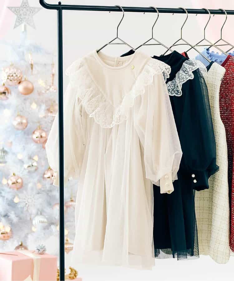 【リンク】ベロアチュールワンピース_アプレレクールマシェリ