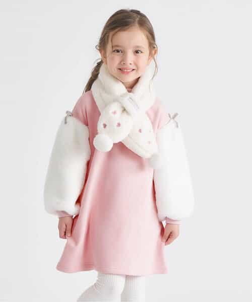 WEB限定 裏シャギー袖ボアワンピース