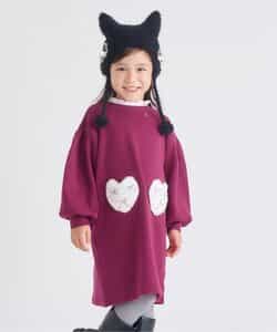 裏シャギーハートポケットワンピース