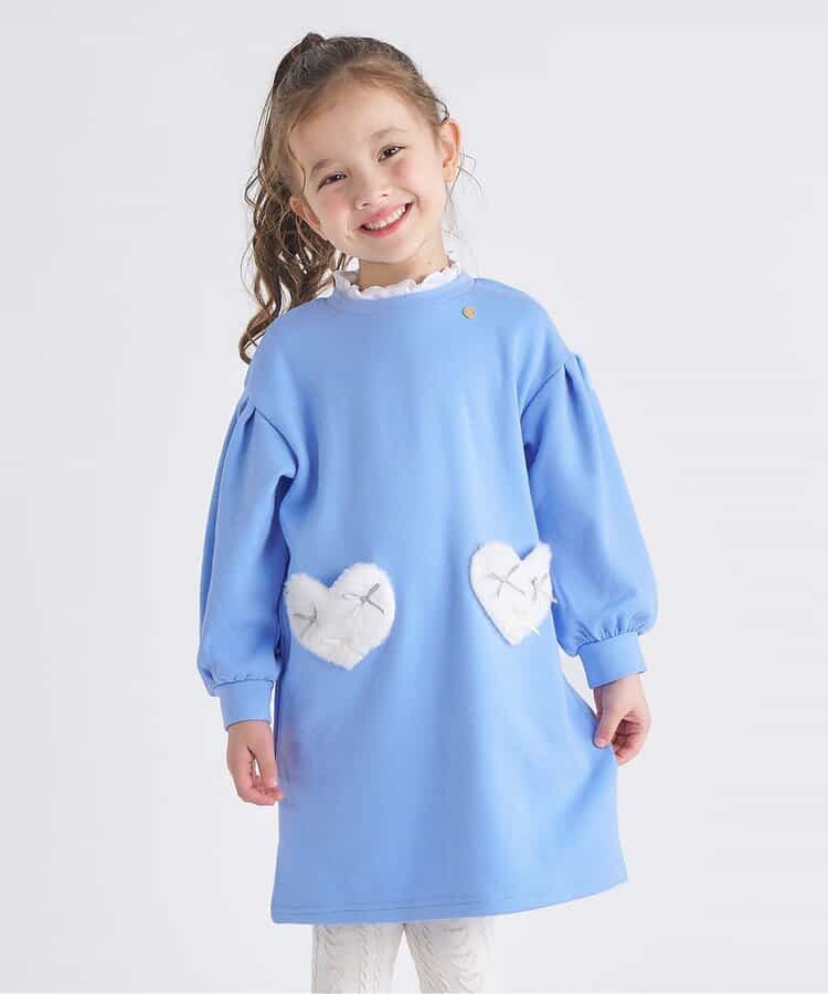 裏シャギーハートポケットワンピース