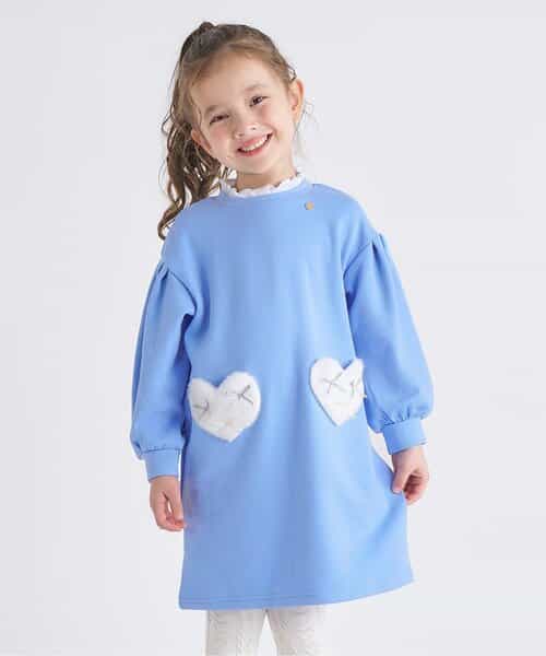 裏シャギーハートポケットワンピース