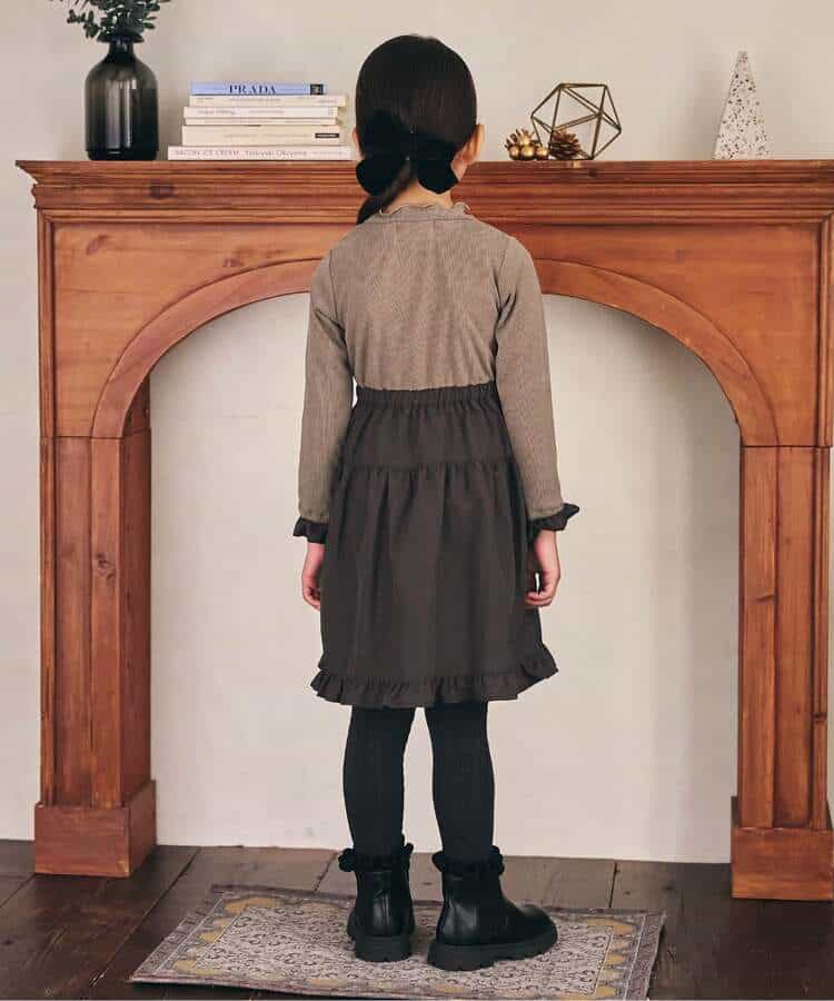 ハイウエストティアードワンピース_1004874