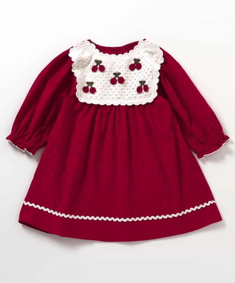 ハート・フラワー・さくらんぼモチーフワンピース