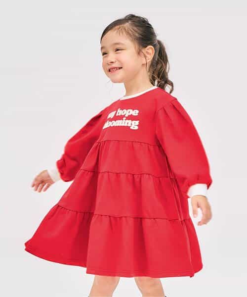 ティアードロゴワンピース