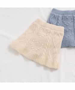 インパンツ付きフリルハートニットスカート