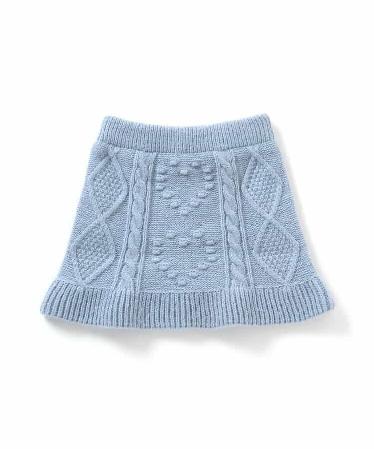 インパンツ付きフリルハートニットスカート