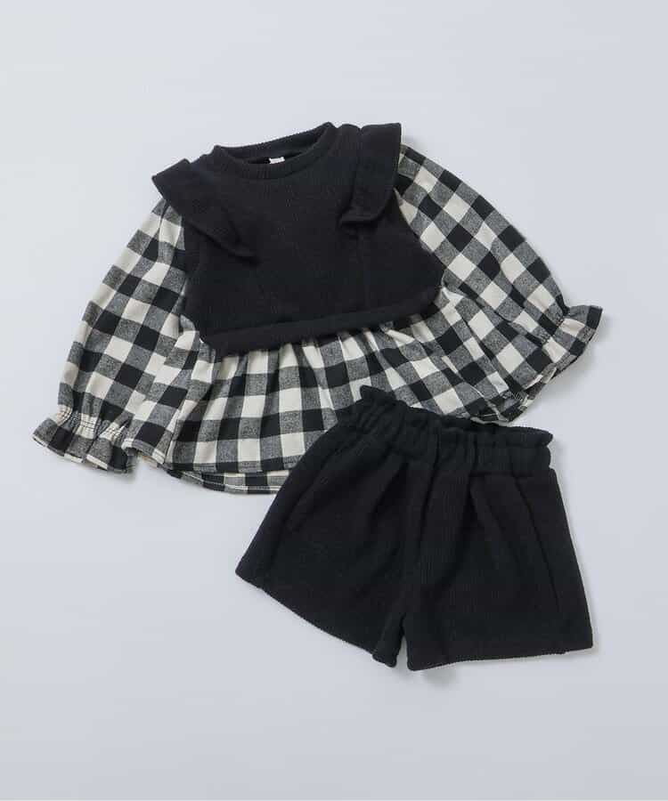 ベストドッキングトップス＆ショートパンツセット  ショート丈