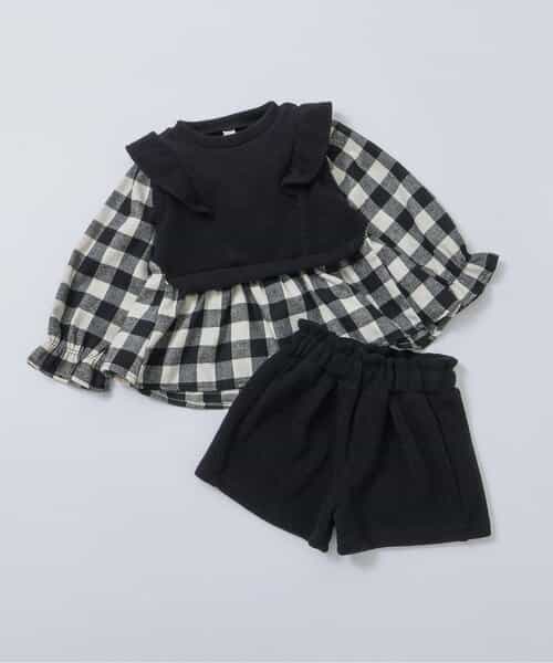 ベストドッキングトップス＆ショートパンツセット  ショート丈