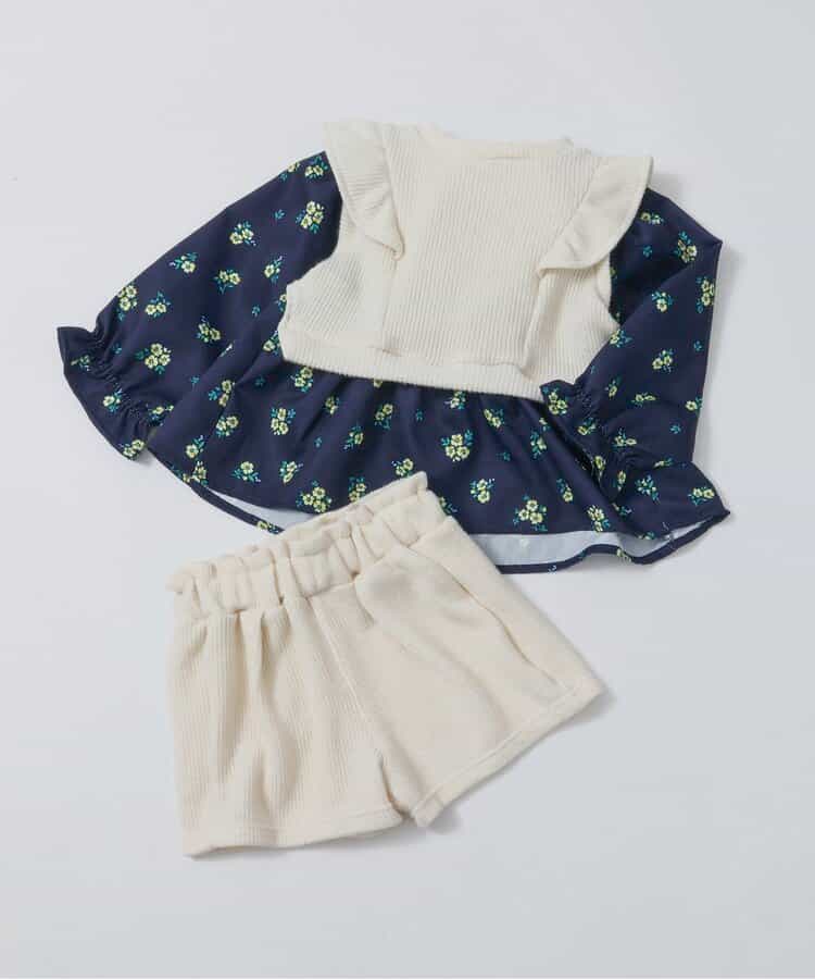 ベストドッキングトップス＆ショートパンツセット  ショート丈