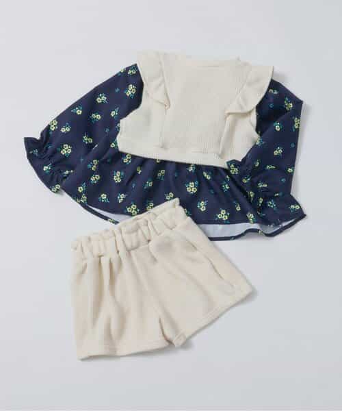 ベストドッキングトップス＆ショートパンツセット  ショート丈