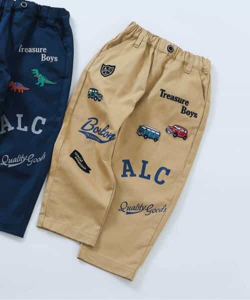 アソートワッペン＆刺繍パンツ  10分丈