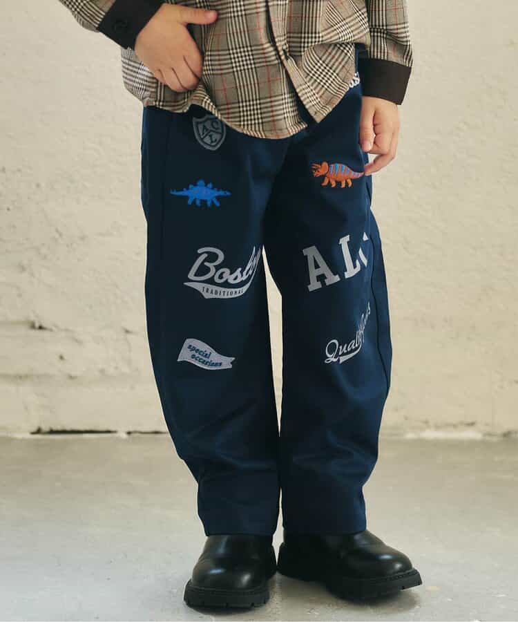 アソートワッペン＆刺繍パンツ  10分丈