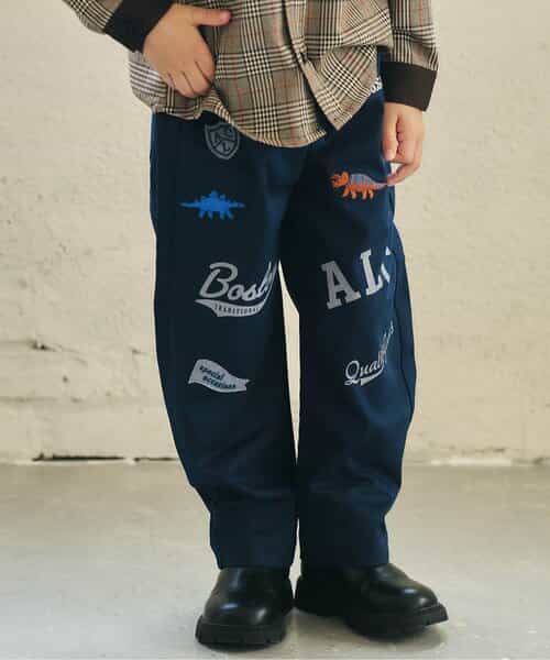 アソートワッペン＆刺繍パンツ  10分丈