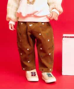 【リンク】tiny bear 刺繍パンツ  10分丈