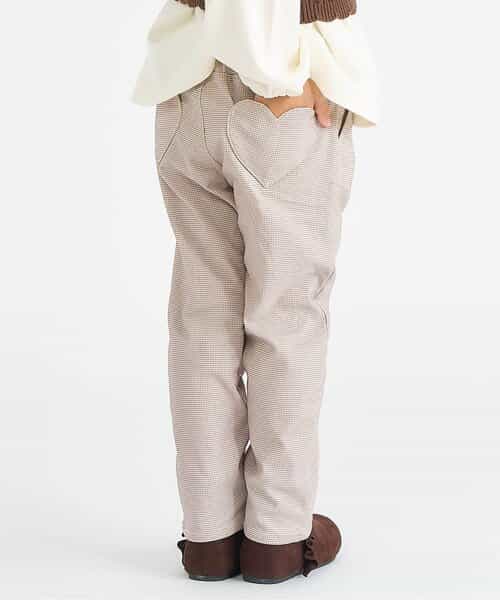 ★【BLACKFRIDAY】期間限定SALE★裏起毛ハートポケットきゅんパンツ  10分丈