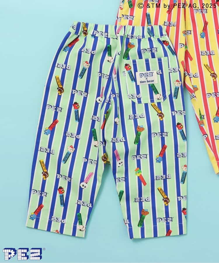 WEB限定 PEZ×tiny bear 総柄パンツ  10分丈