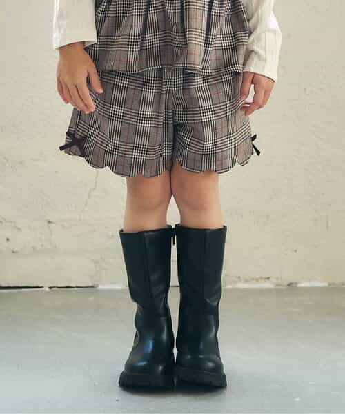 ★【クリスマスセール】期間限定SALE★【リンク】サイドリボンスカラップショートパンツ