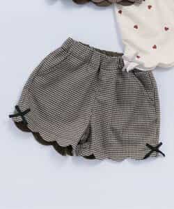 【リンク】サイドリボンスカラップショートパンツ