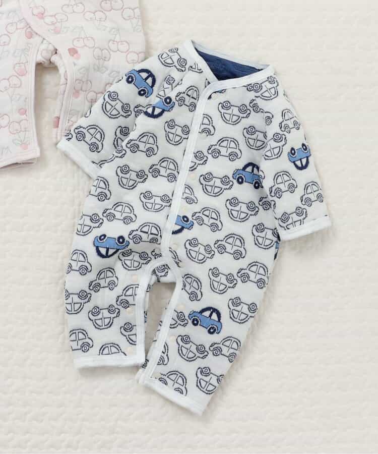 キルトジャガードカバーオール