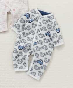 キルトジャガードカバーオール