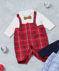 【リンク】チェックサロペットカバーオール