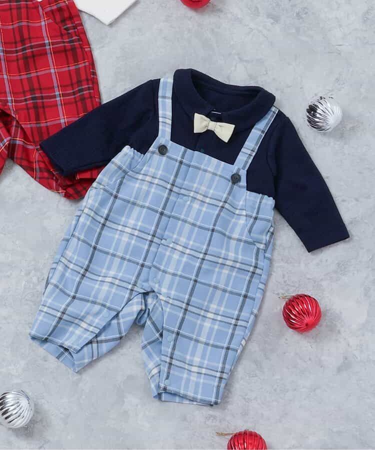 【リンク】チェックサロペットカバーオール