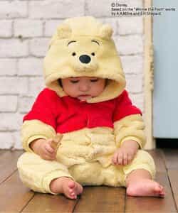 ディズニーキャラクター/くまのプーさん/フード付カバーオール