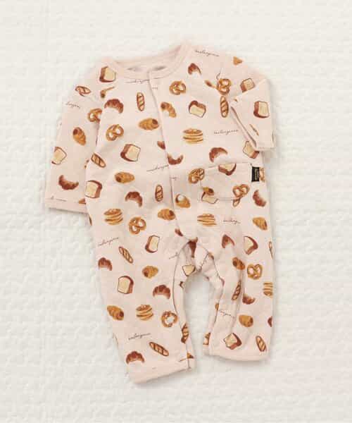 総柄キルトカバーオール