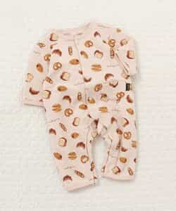 総柄キルトカバーオール