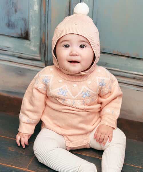 ノルディックニットボディースーツ