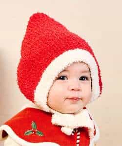 クリスマスニットボンネット_1007077