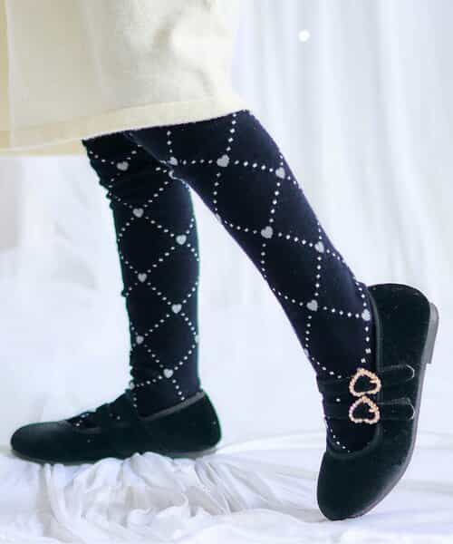 ★SALE★リボン・ハート柄タイツ