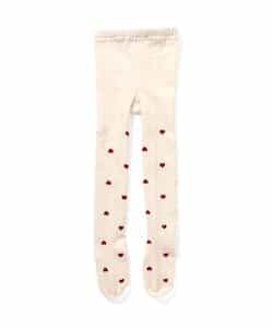 ハート・雪柄タイツ