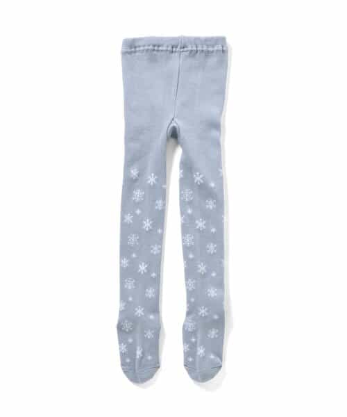 ハート・雪柄タイツ