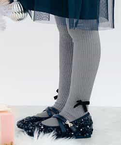 リボンラメタイツ