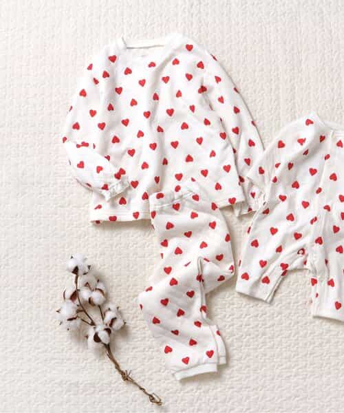 ★SALE★ハート・カップケーキ柄キルトパジャマ 10分丈