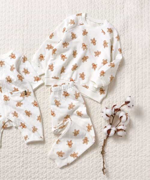 ★SALE★車・ジンジャークッキー柄キルトパジャマ 10分丈