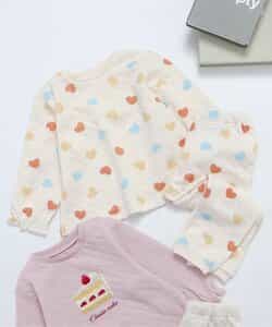 ハート＆ケーキモチーフキルトパジャマ