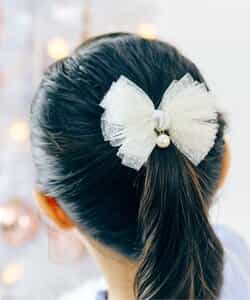 シアーリボンヘアゴム