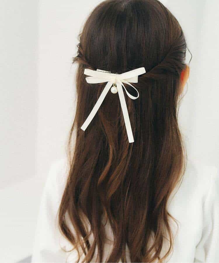 リボンヘアクリップ