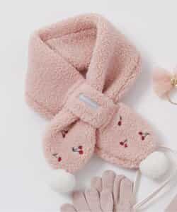 ハート・さくらんぼボアマフラー