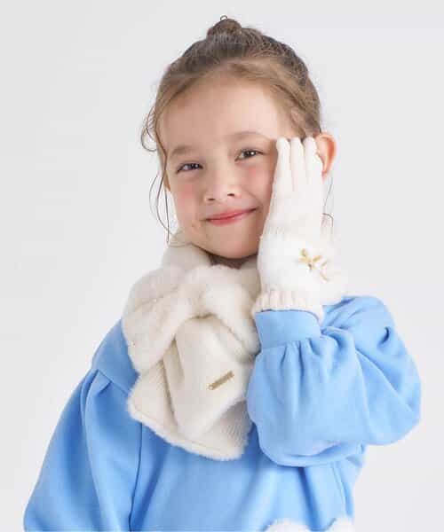 ★【クリスマスセール】期間限定SALE★リボンファーマフラー